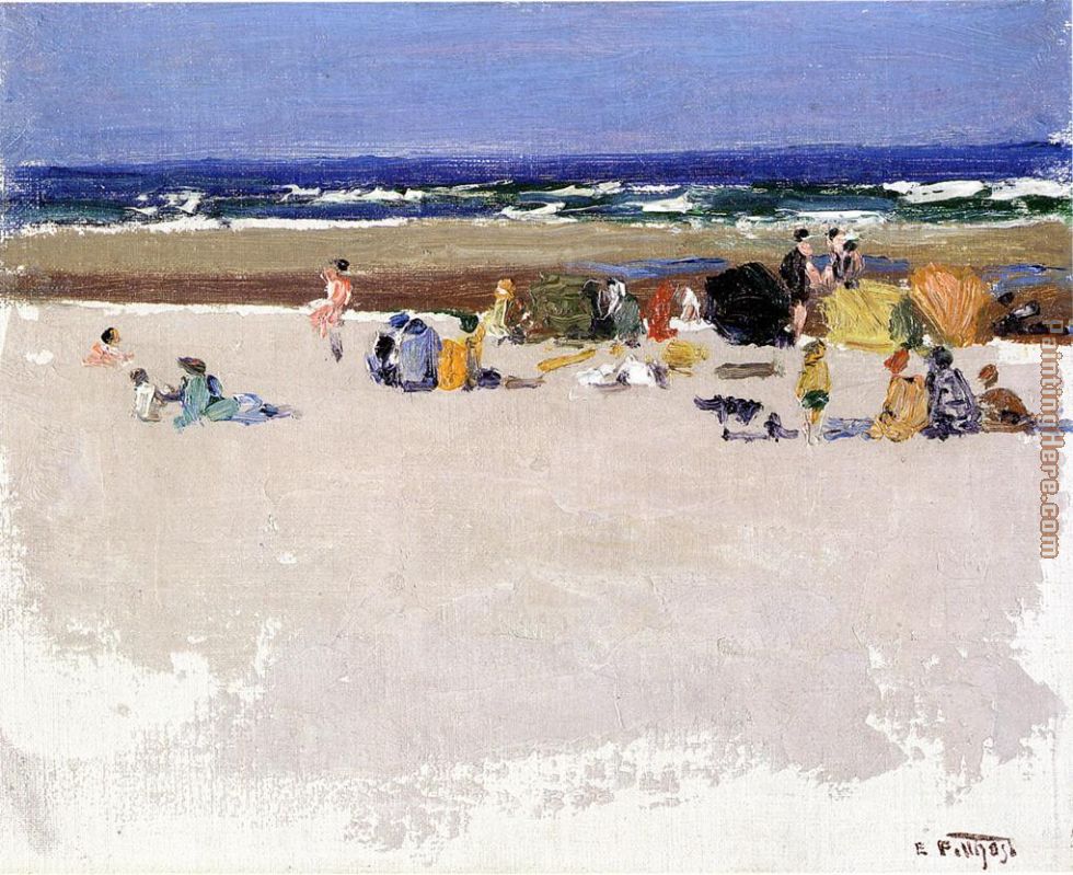 On the Beach painting - Edward Henry Potthast On the Beach art painting